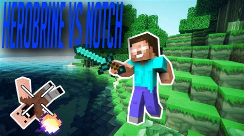 Minecraft Herobrine Vs Notch Diamonds On Episode 1 Ep1 Youtube