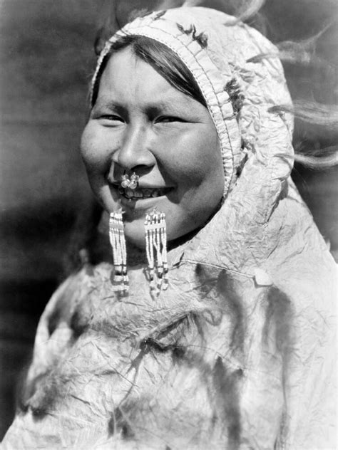 Posterazzi Alaska Eskimo Womannan Eskimo Woman Wearing A Nose Ring And And A Labret Dressed In