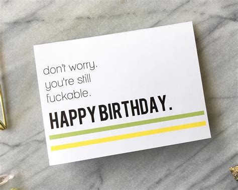 Funny Birthday Card Naughty Birthday Card Adult Birthday Card Etsy