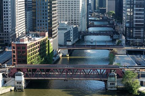 Chicago River Bridges Photograph By Stevegeer Fine Art America