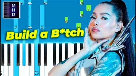 Bella Poarch Build A B Tch Piano Tutorial Easy YouTube