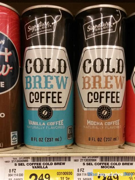 Signature Select Canned Cold Brew Coffee Vanilla And Mocha The