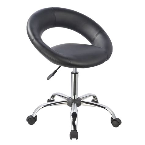 Duhome Velvet Home Office Chair Work Rolling Stool Adjustable Swivel