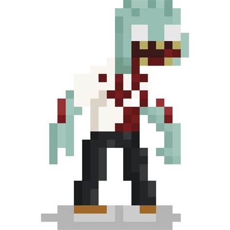 Pixel Art Zombie Character 3 27190664 Png