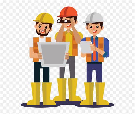 Worker Vector Construction Team Cartoon Construction Worker Png