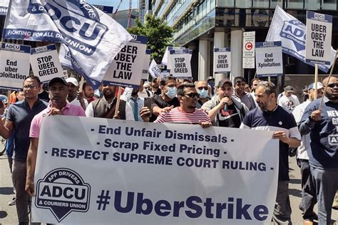 Acdu Uber Drivers Strike Over Demands That They Be Paid For Waiting Time Professional Driver