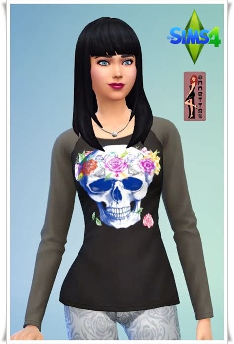 Annett`s Sims 4 Welt Skull Shirts • Sims 4 Downloads