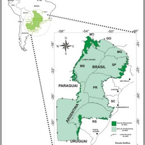 Ubicación Del Sistema Acuífero Guaraní Fuente Gastmans D 2007
