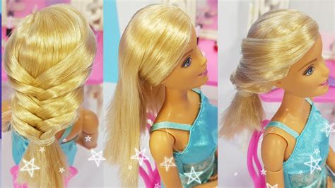 7 barbie doll hairstyles ️ 7 peinados para barbie ️ バービー人形のヘアスタイル youtube