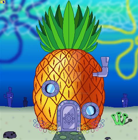 [spongebob squarepants] sponge s pineapple house by spongedrew250 on deviantart