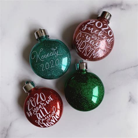Flat Circle Ornaments Christmas Ornaments Personalized Etsy