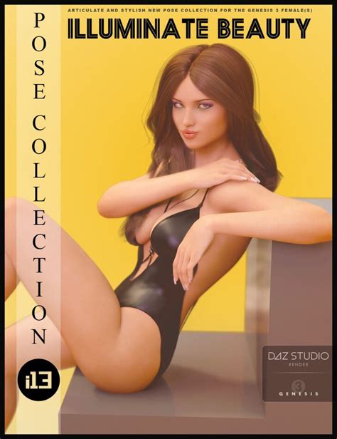 i13 illuminate beauty pose collection for the genesis 3 female s render state