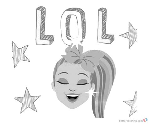 Posted in jojo siwa tagged dancer star coloring pages are funny for all ages kids to develop focus motor skills creativity and color recognition. Jojo Siwa Coloring Pages LOL with Stars - Free Printable ...