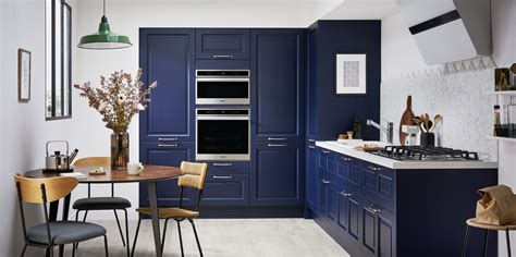 Porte meuble cuisine lapeyre youtube. Les meubles bleu encre de la cuisine Iconique de Lapeyre ...