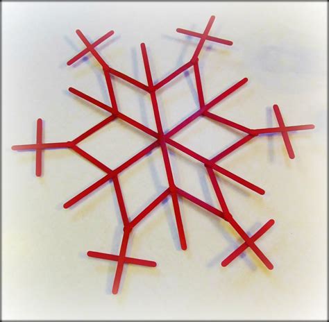 Giant Snowflakes Craft Stick Crafts Popsicle Stick Snowflake