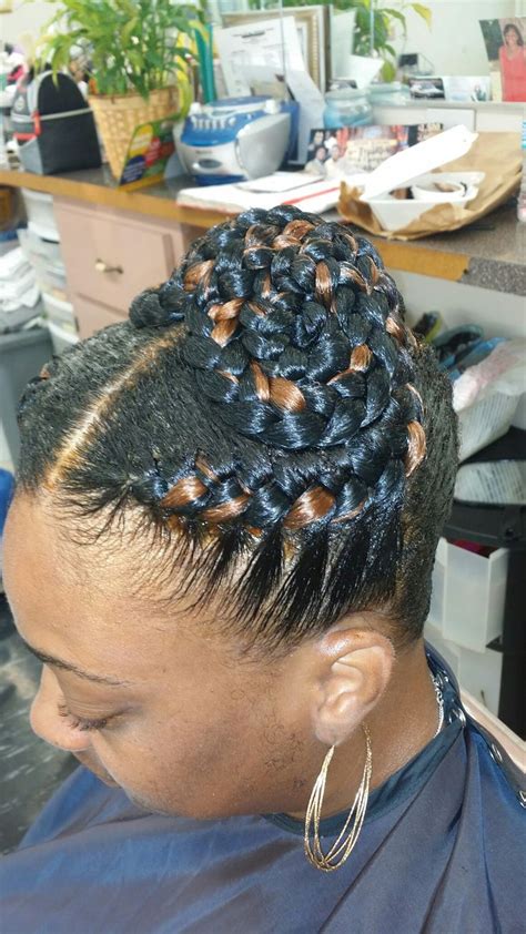 Pin By Jeanne Henderson On Braided Updo Black Hair Updo Hairstyles