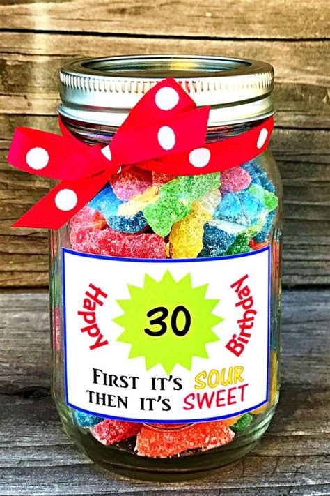 Get your best friend a personalized gift for her 30th birthday. Candy Birthday Gift - 30th Birthday - Sour Patch Kids ...