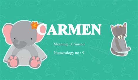 Carmen Name Meaning