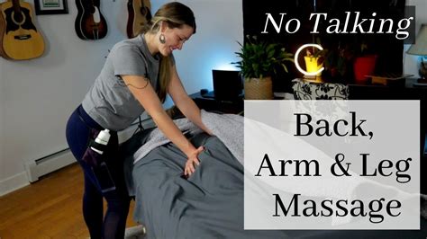 Asmr Back Arm Leg Massage No Talking Soothing Relax Sleep Aid Asmr Sleep Back