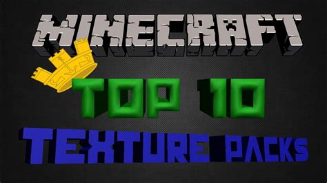 Minecraft Top 10 Texture Packs 1112 German Hd Youtube
