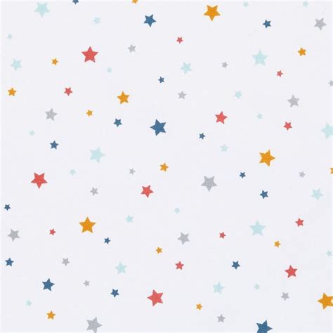 Tissu cretonne imprimé étoiles Circus | Etoile, Tissu, Toile de coton