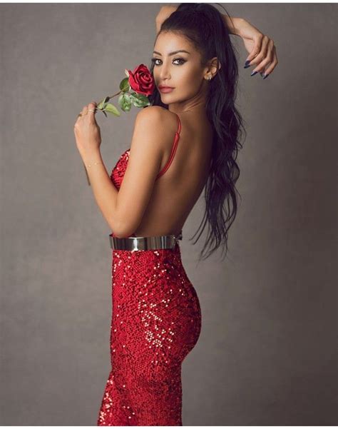 Mony Helal Egyptian Model Pharaonic Beauty Backless Red Gown Backless Dress Formal Red Gowns