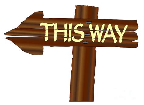 This Way Wooden Arrow Sign Digital Art By Bigalbaloo Stock Pixels