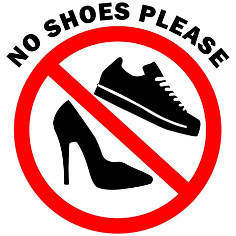 They are usually only set in response to actions made by you which amount to a request for services, such as setting your. Take Off Your Shoes Sign Vinyl Decal Wall Safety Sticker ...