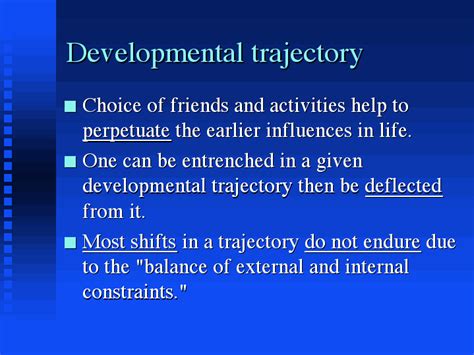 Developmental Trajectory