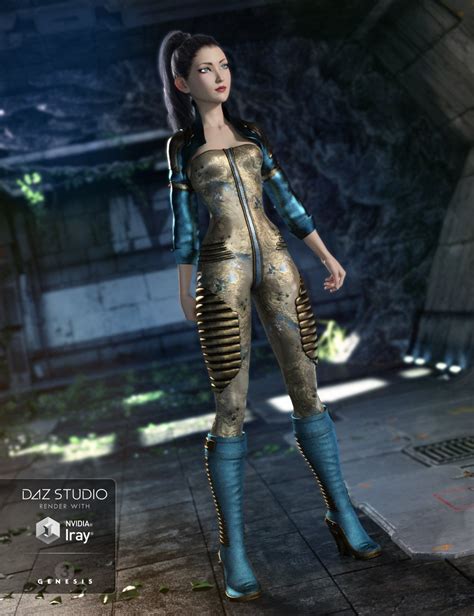 Sci Fi Lieutenant Outfit For Genesis 3 Females Daz 3d