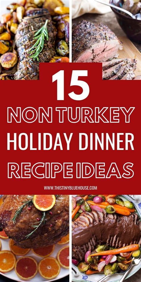 Another healthy alternative is to serve fish for the main course. 15 Holiday Alternatives To Turkey | Easy christmas dinner ...