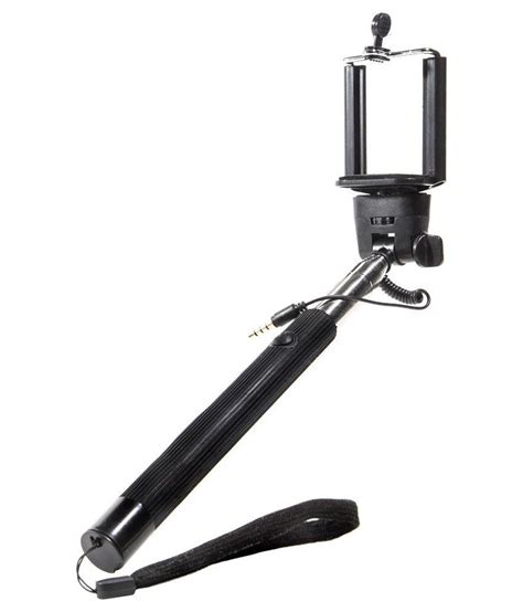 Utronix Monopod Selfie Stick With Aux Cable Black Selfie Sticks And Accessories Online At Low