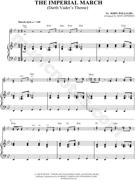 Imperial march sheet music violin trio version youtube. "The Imperial March - Piano Accompaniment (Instrumental Trio)" from 'Star Wars' Sheet Music ...