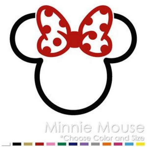 Minnie Mickey Mouse Tribal Two Color Tattoo Disney Vinyl Decal Sticker