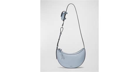 OrYANY Rookie Half Moon Leather Crossbody Bag In Blue Lyst