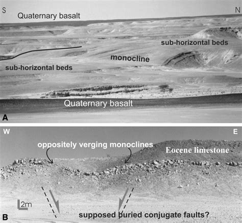 Field Examples Of Fault Related Folds A Monocline Facing The Basin