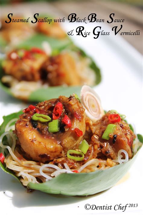 I almost always have a bag of them in my freezer. Steamed Sea Scallop with Black Bean Sauce and Served with ...