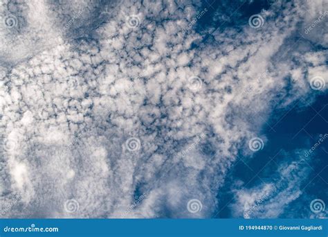 Beautiful Small Clouds In The Blue Sky Stock Photo Image Of Layer