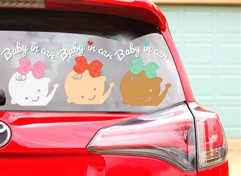 Baby On Board Decal Sticker Baby Girl Decals Baby Boy Cute Etsy