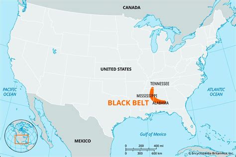 Black Belt Region Map Alabama And Mississippi Britannica