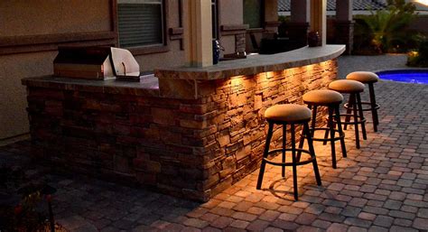 Outdoor sink stations and bar centers. Outdoor Living Architecture | Green O' Aces Pools & Landscape