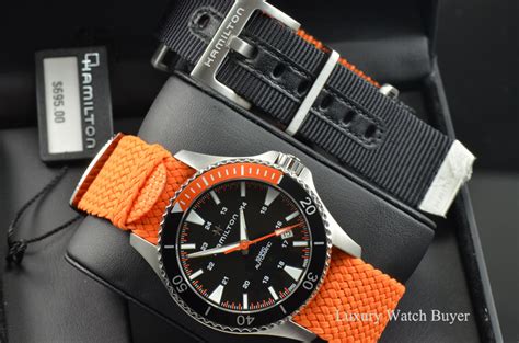 Mens Hamilton Khaki Navy Scuba Automatic Stainless Steel ...