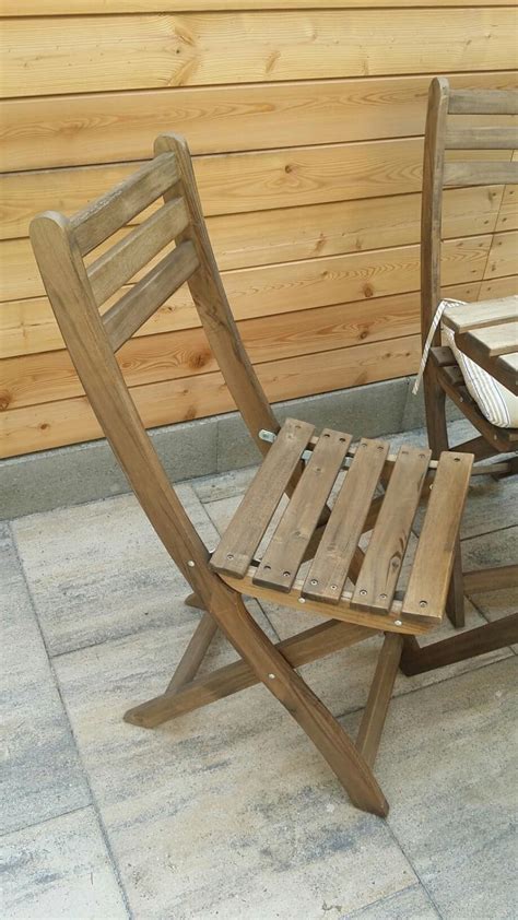 Amazon de homy gartentisch rund oval 120cm holz massiv teakholz. Ikea Gartengarnitur Gartentisch + 3 Sessel in 3830 ...