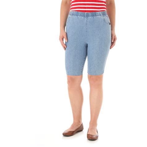 Womens Pull On Shorts With Elastic Waistband
