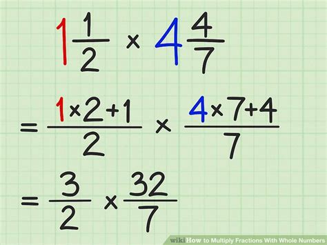 3 Ways To Multiply Fractions With Whole Numbers Wikihow