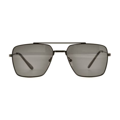 Pablo Square Aviators Sunglasses Volcanic Black Ellison Touch Of Modern