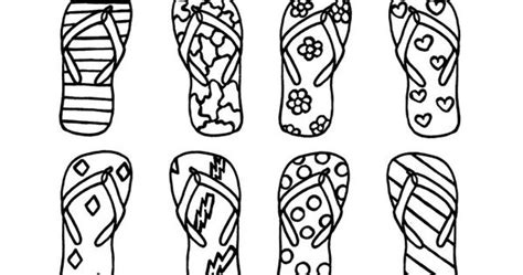 Preschool printable summer colouring pages. Flip Flop Coloring Pages For Kids : 1000+ images about ...