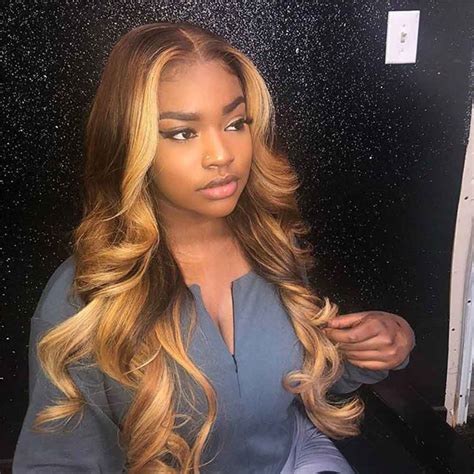 Honey Blonde Full Lace Human Hair Wigs Colored 360 Lace Frontal Wig