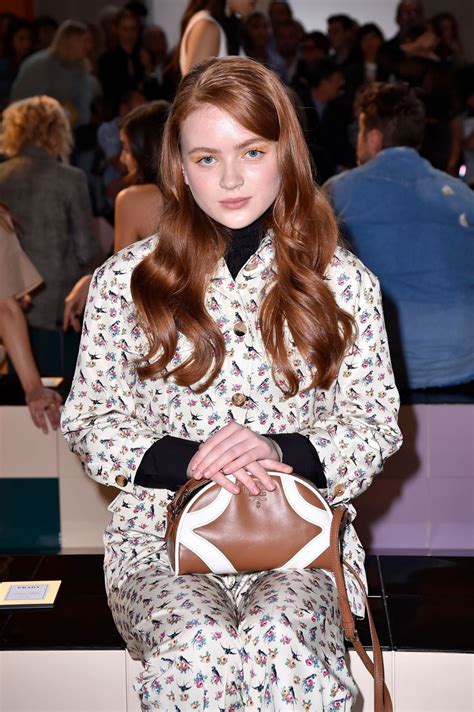 Sadie sink is well aware of how hard it is to not reveal spoilers for a show as buzzy and full of twists as stranger things. SADIE SINK at Prada Fashion Show at MFW in Milan 09/18/2019 - HawtCelebs