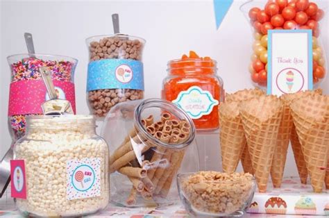This ice cream treat is a marriage of all things good. How to Style an Ice Cream & Candy Bar - Party Ideas ...